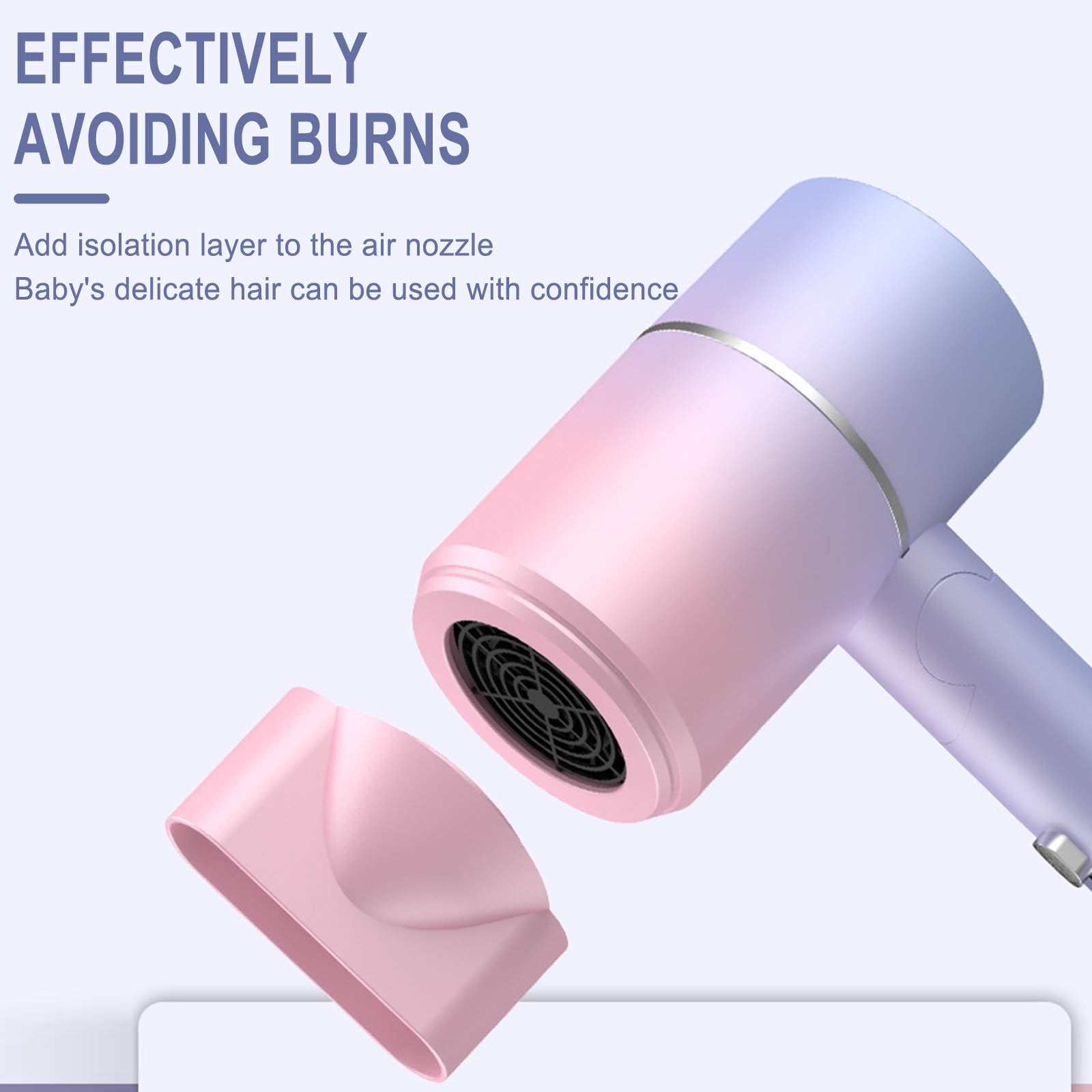 EGNMCR Blue Light Hair Care Gradient Hair Dryer Electric Hair Dryer Household Constant Temperature Cold And Hot Hair Dryer Silent Hair Dryer hai dryer Walmart