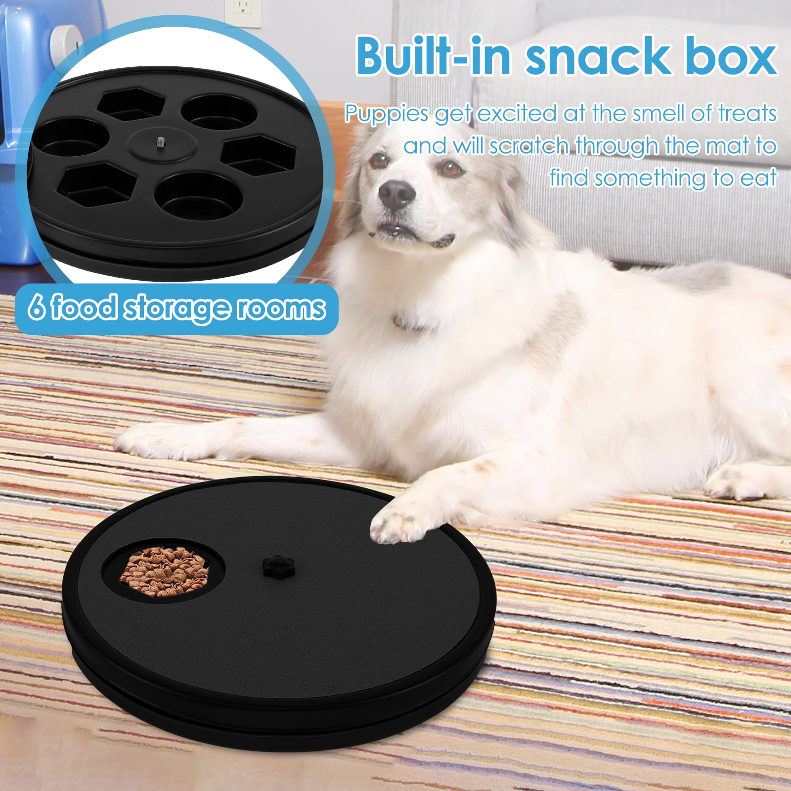 3-in-1 Multifunctional Dog Nail Scratch Pad Dog Nail Grinder Alteractive,  Interactive Dog Food Dispenser Plate Toy, Dog Training Plate Bowl