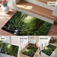 thumbnail image 5 of Green Forest Entryway Rug 2'x3'&nbsp; Non Slip Front Door Mats, Summer Botanical Watercolor Modern Art Entrance Rugs Indoor Outdoor Carpet, Washable Floor Mats Small Area Rug for Bedroom Kitchen, 5 of 8