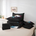 thumbnail image 6 of Feelyou Splatter Football Twin Bedding Sets 7-Piece, Cute Cartoon Bedding Comforter Set, 6 of 8