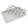 thumbnail image 4 of REGALWOVEN Velvet Accessory Organizer Trays, Holder with Removable Dividers for Drawers Grey 30 Grid Tray, 4 of 7