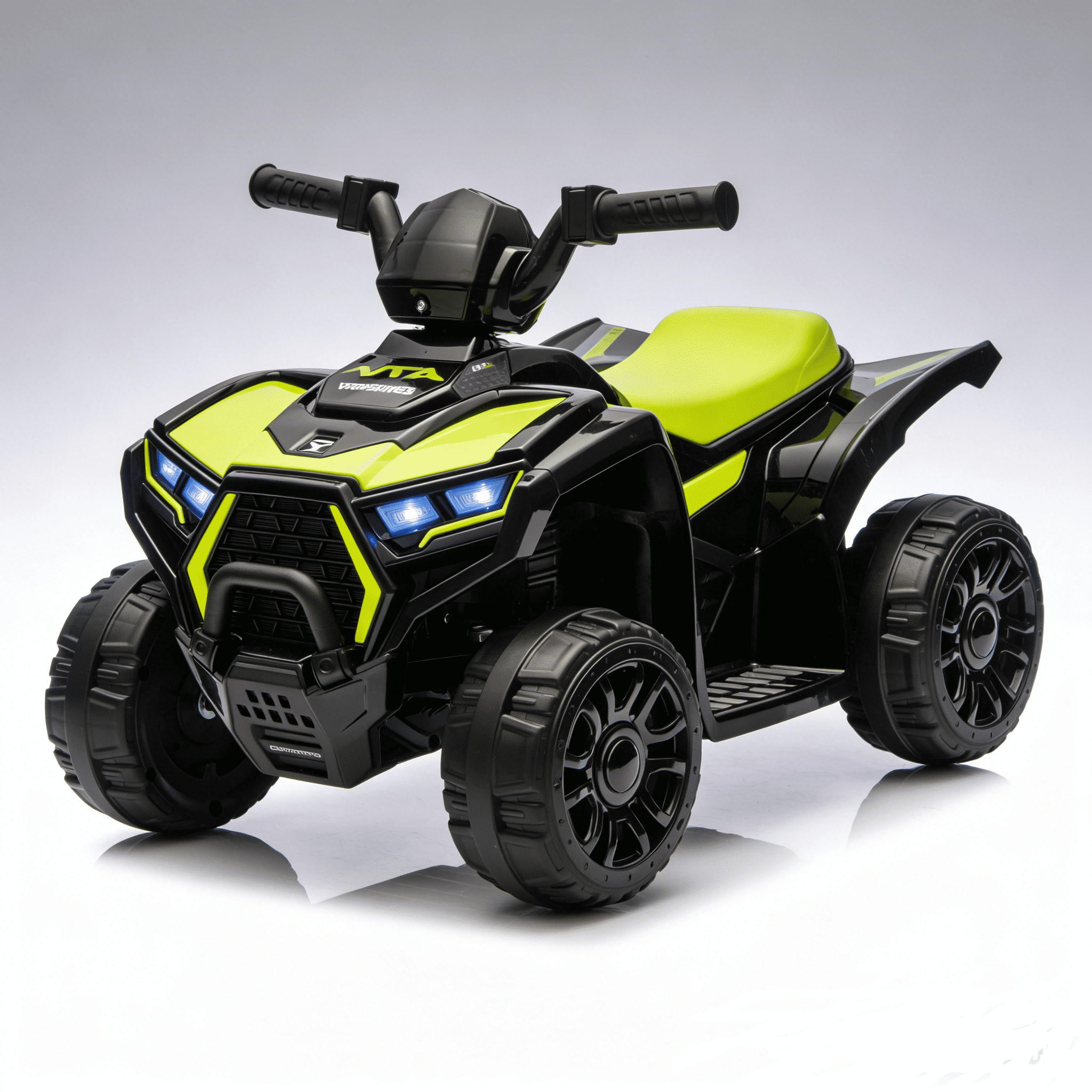 6V Ride on ATV Toys for Kids 3-5, Mini Battery Powered Motorized Quad for Kids with Anti-Slip Wheels, Toddler Car for Girls Boys, Green