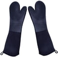 thumbnail image 1 of Gants de Cuisson en Silicone Extra Longs Gants de Cuisson de Qualité Commerciale Résistants à la Chaleur 2 Pack, 1 of 5