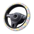 thumbnail image 4 of Easygdp Zebra Colourful Elastic Steering Wheel Cover, Auto Accessories, Fit Suvs, Vans,Cars, Trucks -15 inch, 4 of 8