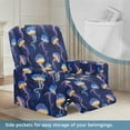 thumbnail image 3 of HELLHERO Jellyfish Print Recliner Chair Covers Slipcovers Anti-Dust Skin Friendly Cover for Recliner Chair with Foot Rest, Easy to Install, 3 of 8