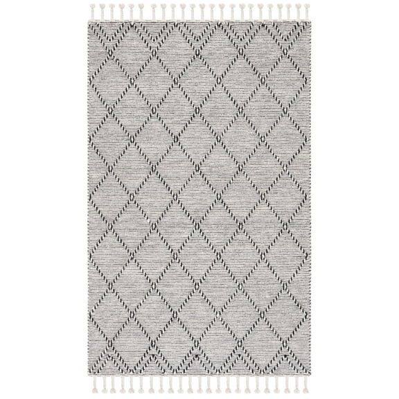 SAFAVIEH Vermont Weston Trellis Area Rug, Ivory/Black, 6' x 9'