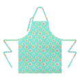 thumbnail image 2 of Pioneer Flower Floral Print Pattern Apron for Women and Men, Cotton Linen Waterproof with Pockets, Adjustable, 33x27 Inch for Kitchen, Gardening, BBQ, Salon, 2 of 6
