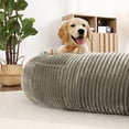 thumbnail image 6 of Danolapsi Dog Bed for Adult，Human Size Giant Dog Bed for Men and Women,Human Dog Lazy Sofa Bed for People and Pets,Washable Strip Flannel Nap Bed Adult Oval,Human-Sized Dog Bed,71”x48”x14”, 6 of 8