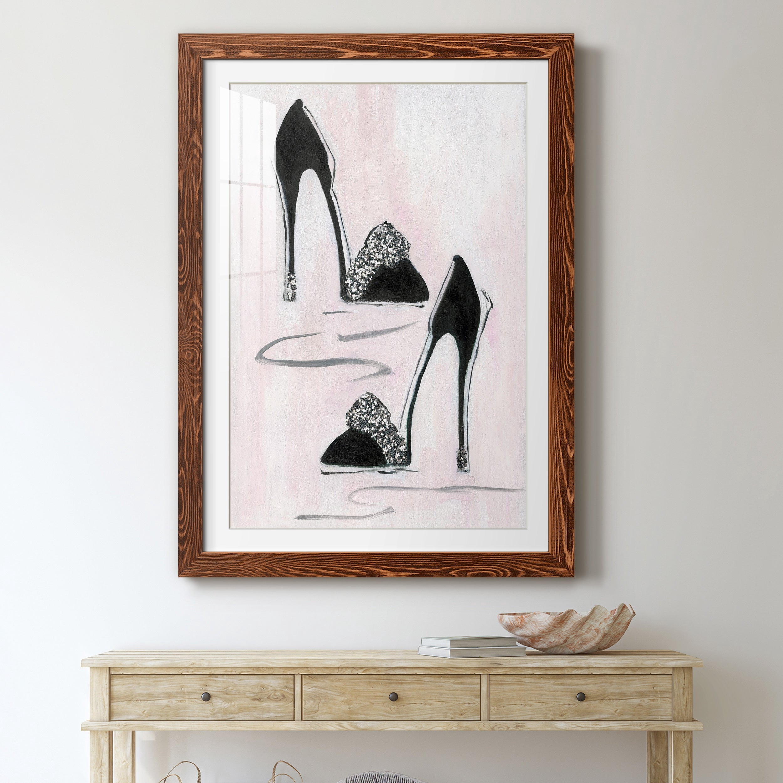 Shoes That Dazzle II - Premium Framed Print - Distressed Barnwood Frame - Ready to Hang