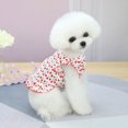 thumbnail image 3 of YUEHAO Dog Skirts for Small Dogs Girl Pet Dresses Spring and Summer Pet Clothes Spring Cute Pet Supplies Cotton Dresses Thin Skirt Pet Dog Clothes (Red, XL), 3 of 5