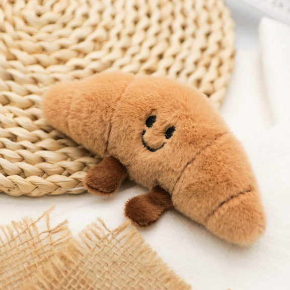 Interesting Croissant Baguette Keychain Pendant, Gourmet Plush Toy, Bread Pendant Pendant, Doll