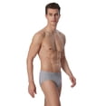 thumbnail image 4 of SCHIESSER Braguitas para hombre, paquete de 3 - «95/5», braguitas supermini, algodón elá Negro/Azul/Gris 2XL (XX-Large), 4 of 4
