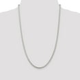 thumbnail image 2 of 925 Sterling Silver 3mm Round Spiga Chain 20 Inch, 2 of 7