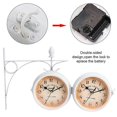 thumbnail image 4 of Wrought Iron Clock Vintage Decorative Double-sided Wall Clock, 4 of 4