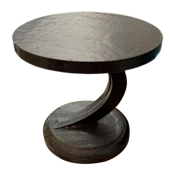 Mesa auxiliar de madera para casa de muñecas a escala 1:12, modelo de simulación de muebles para casa de muñecas