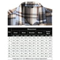 thumbnail image 2 of Coshow Men's Long Sleeve Button Down Flannel Shirt Jacket Casual Plaid Lined Shirts, 2 of 5