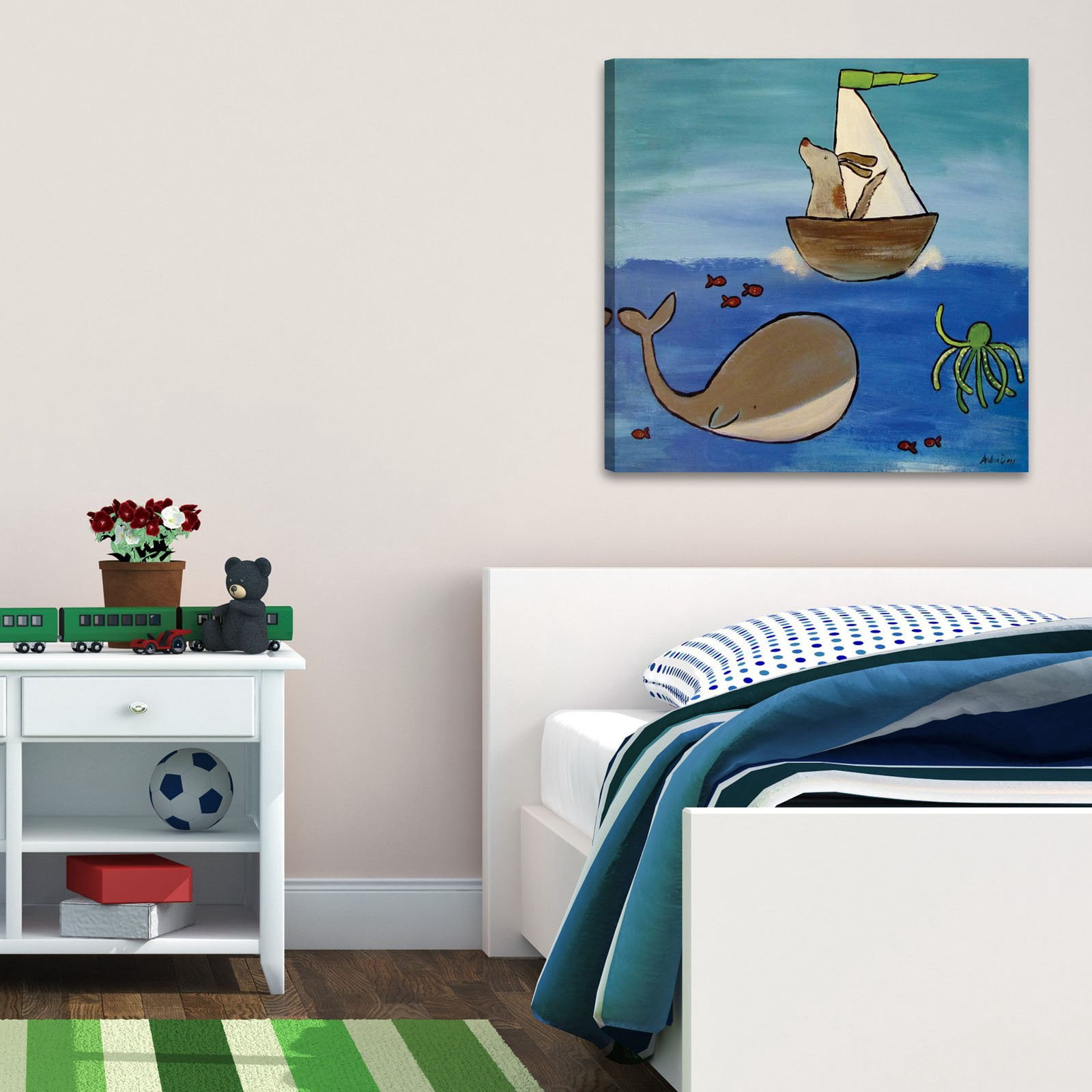 Marmont Hill - "Adventure Awaits" by Andrea Doss Painting Print on Wrapped Canvas