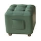 thumbnail image 3 of Reposapiés pequeño, otomano, taburete estable para cambiar zapatos, reposapiés, reposapiés para sala de estar, sala de juegos, dormitorio, interior Verde, 3 of 8