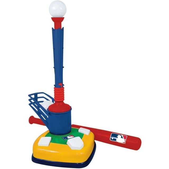 Kit de Béisbol Franklin Sports 2 en 1 Maquina de Lanzamiento Bat Bolas y Teeball para Niños