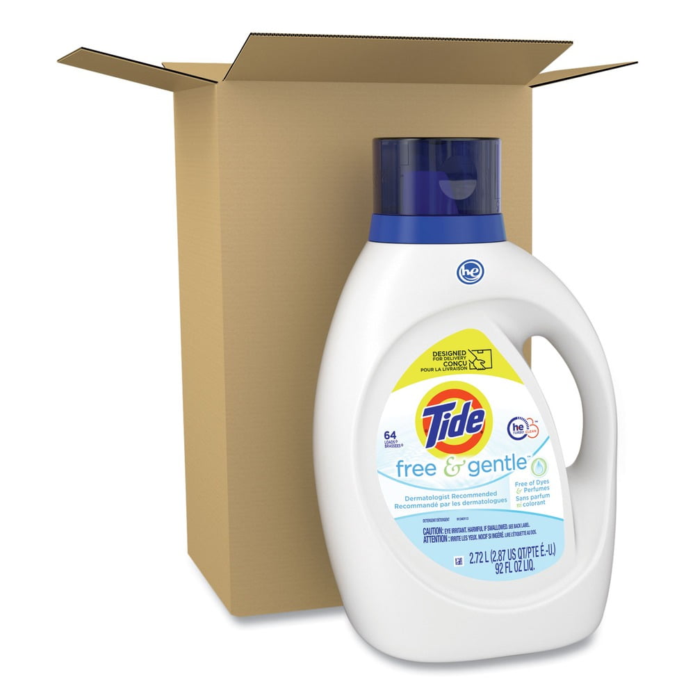 92 oz Bottle Free and Gentle Liquid Laundry Detergent - Unscented (1/Carton)