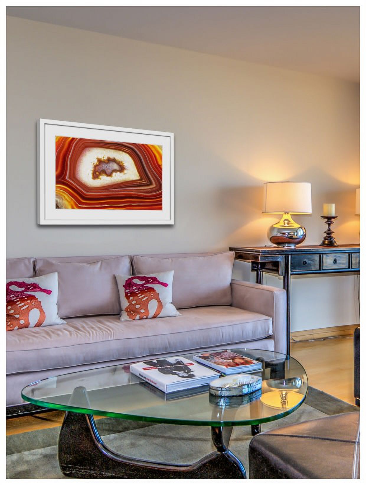 "Lava Flows" Framed Painting Art Print, 18" x 1.5"