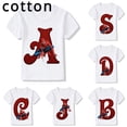thumbnail image 2 of Camiseta de algodón para niños, niña y niño, Marvels, SpiderMan, letras de la A a la Z, ropa de dibujos animados Kawaii, camisetas para niños, camisetas casuales de moda para bebés pequeños, 2 of 5