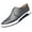 Grey, variant on Breathable Leather Shoes Men Casual Shoes Non-Slip Sneakers Black 12 US