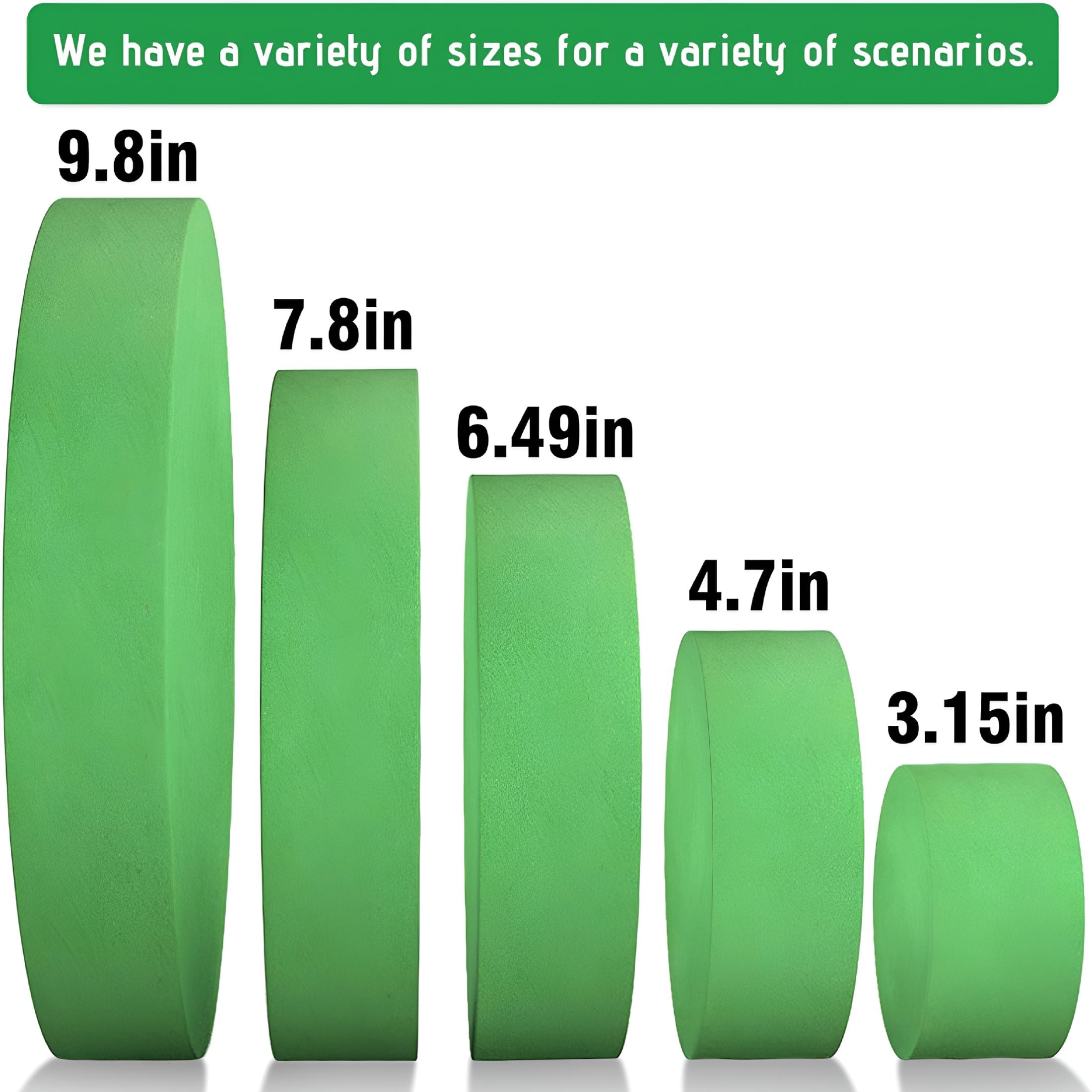 XIBUFE 6Pcs Floral Foam Round Blocks,Large Wet and Dry Green Foam for Artificial and Fresh Flower Arrangement,Flower Foam Blocks for Wedding Party Decorations(7.8 Inch)