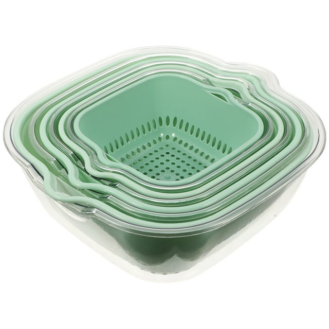 OULII 4Pcs Strainer Bowl For Plastic Food Strainers Bowl In Home Kitchen