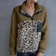 thumbnail image 2 of Moda mujer casual felpa manga larga patchwork señoras tops sudaderas Fridja  fksj2197, 2 of 6