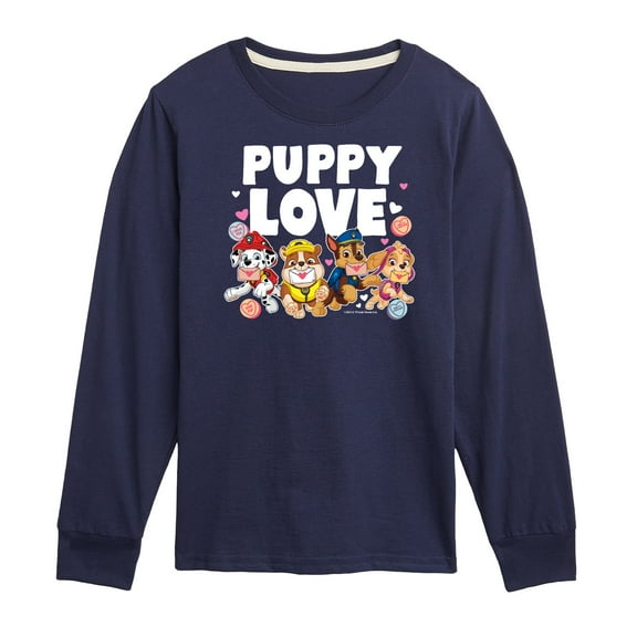 Paw Patrol - Puppy Luv - Toddler And Youth Long Sleeve Graphic T-Shirt