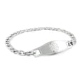 thumbnail image 1 of MedicEngraved Bracelet Médical en Acier Inoxydable 316L avec Étiquette Médicale Embossée - Gravure Médicale Incluse, 1 of 7