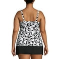 thumbnail image 2 of Lands' End Women's Plus Size DDD-Cup Square Neck Underwire Tankini Swimsuit Top, 2 of 3