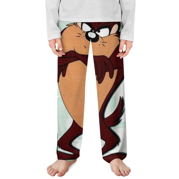 Looney Tunes Taz-Mania Pajama Pants Long Sleep Pants Soft Elastic Waist PJ Bottoms Lounge Pants