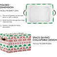 thumbnail image 2 of FREEAMG New Year's Christmas Storage Bin for Toy Storage Basket Dirty Clothes Sundries Office Home Closet Organizer Shelf Cube Box Waterproof Laundry Basket, 1 PCS, 2 of 7