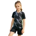thumbnail image 2 of MEZZALL Kids Outfit Sets Short Sleeve T-Shirts And Shorts Boys Girls Children Football Training Shirt Shorts Set Kids Basketball Tracksuit V-Neck Sportsuit Stylish Clothes Sets, 2 of 5