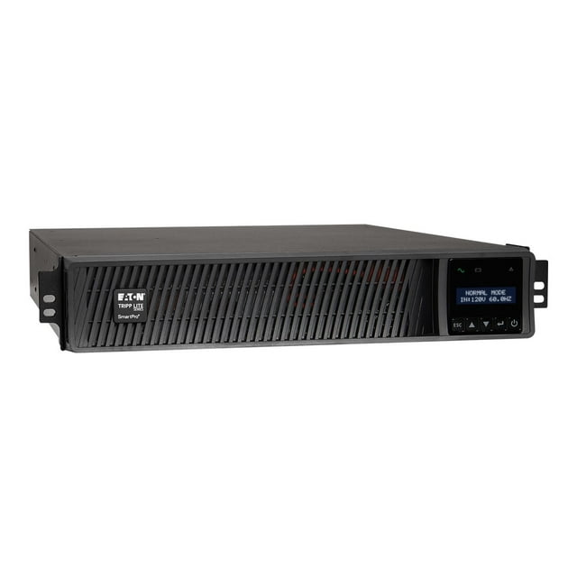 Eaton Tripp Lite Series SmartPro 3000VA 3000W 120V Line-Interactive Sine Wave Up - 7 Outlets, Extended Run, Network Card Option, LCD, USB, DB9, 2U Rack/Tower Battery Backup - Up (rack-mountable) - AC 120 V - 3000 kW - 3000 VA - RS-232, USB - Connecteurs de Sortie : 9 - 2U - 19 Pouces - Noir