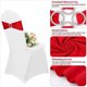 thumbnail image 5 of 100 UNIDS Silla EláStica Nudo DecoracióN de Boda Hebilla Fajas Cubierta Trasera Hotel Hogar Asiento Elegantes Decoraciones de Cinta Modernas,C, 5 of 5