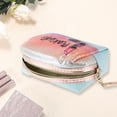 thumbnail image 2 of 1 Pc Bolsa de Maquillaje Portátil para Labios para Mujeres para Viajes, Vacaciones, Camping, Gimnasio, Azul PU, 2 of 3