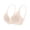 Beige, variant on Women Plus Size Lace Bra Back Closure Light Wireless Bra