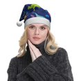 thumbnail image 5 of Cauagu Dinosaurs for Adult Christmas Hat,1-Pack Xmas Holiday Hat Santa Hat for Women & Men Festive Headwear Accessories Fit for Christmas/New Year/Party, 5 of 6