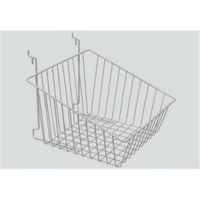 BSK14-CH 12 x 12 x 8 Po Panier avant Incliné&44; Chrome