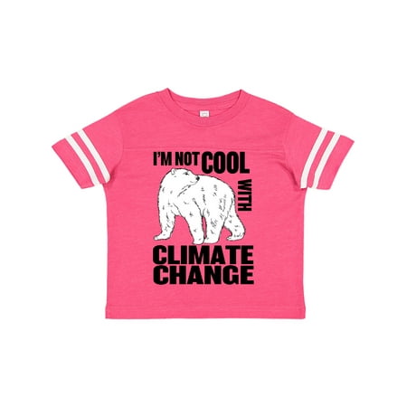 

Inktastic I m Not Cool with Climate Change Polar Bear Gift Toddler Boy or Toddler Girl T-Shirt