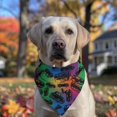 thumbnail image 2 of Dog Bandana 1 Pack,Rainbow Car Silhouette Pattern Bandanas for Dogs,Cat Bandana,Small/ Large Dog Bandana 2 Size,Dog Bandanas Girl Boy, 2 of 6