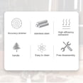 thumbnail image 4 of DoubleCoffee Portafilter for870 880, Stainless Steel, Easy to Clean, ObservesColumn, 54mm Filter Basket Included, 4 of 7