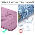 thumbnail image 2 of HLONK Large Bathroom Rugs Non Slip  Memory Foam Bath   PVC Dot Bottom Quick Dry Bath Rug Runner  Absorbent Shower  for Bathroom Floor Tub  24 x 36 Inch  Gray, 2 of 7