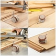 thumbnail image 3 of BEADCEST 4pcs Small Side Mount Caster Wheels Rubber Beige Enhanced Mobility for Parents, 3 of 8