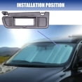 thumbnail image 6 of Sun Visor Fit For Honda Civic 2006-2011, Car Windshield,Sun Visor Replacement,Sun Protection Visors-light gray-left, 6 of 6