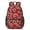 Fireman and Badge, variant on Fireman and Bucket White Pattern 17" School Backpacks for Teens,Waterproof Oxford Fabric,S-Shape Padded Straps for School,Travel,Hiking,Camping
