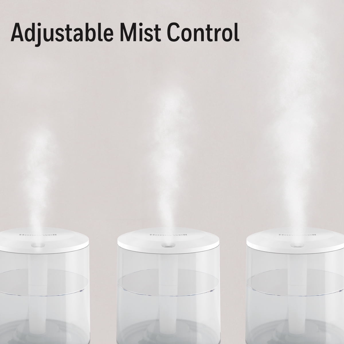 Honeywell Ultra Quiet Cool Mist Humidifier, HUL233W, White